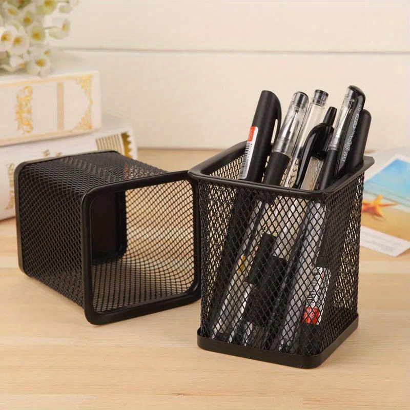 Stationery And Office Supply Stores - ที่ใส่ปากกาแบบกริด ความจุขนาดใหญ่สำหรับเก็บปากกา ที่ใส่ปากกาสำหรับนักเรียน ที่ใส่ปากกา กล่องเก็บของ อุปกรณ์สำนักงาน