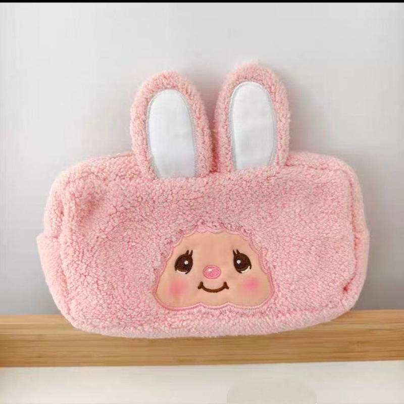 Pencil Case Large - กระเป๋าดินสอสำหรับนักเรียน Monchhichi รุ่นใหม่ กระเป๋าเก็บของอเนกประสงค์ ความจุขนาดใหญ่ กระเป๋าใส่อุปกรณ์เครื่องเขียน