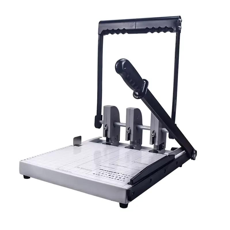 Paper Punch 3 Hole - เครื่องเจาะกระดาษ 3 รู พร้อมที่ตัดกระดาษ R-CF เจาะได้