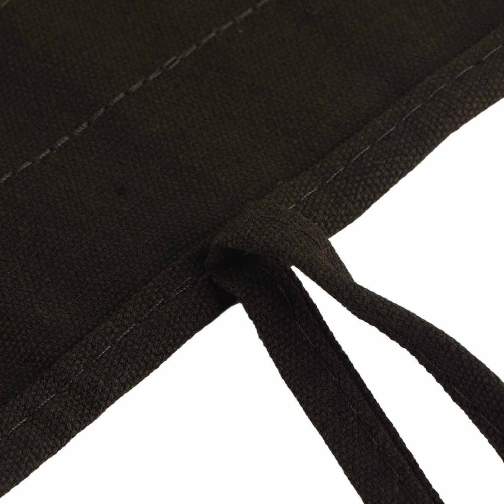 Pen Pouch Roll - กระเป๋าใส่แปรงทาสี 22 ช่อง แยกช่องใส่ของได้ แบบม้วนเก็บได้ สีดำ/เขียวเข้ม