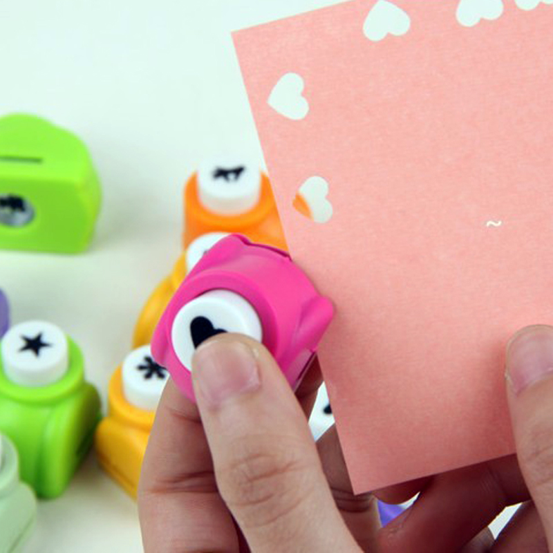 Paper Punch 3 Hole - เครื่องเจาะรูดอกไม้ขนาดเล็กสำหรับงาน DIY สแครปบุ๊คกิ้ง, การทำการ์ด, งานประดิษฐ์กระดาษ -