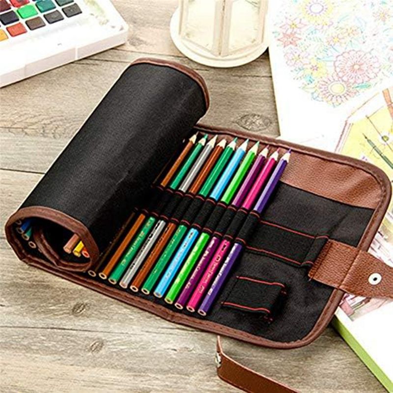 Pen Pouch Roll - กระเป๋าใส่ดินสอแบบม้วน BHBL 24 ช่อง กระเป๋าใส่ปากกา กระเป๋าใส่เครื่องสำอาง