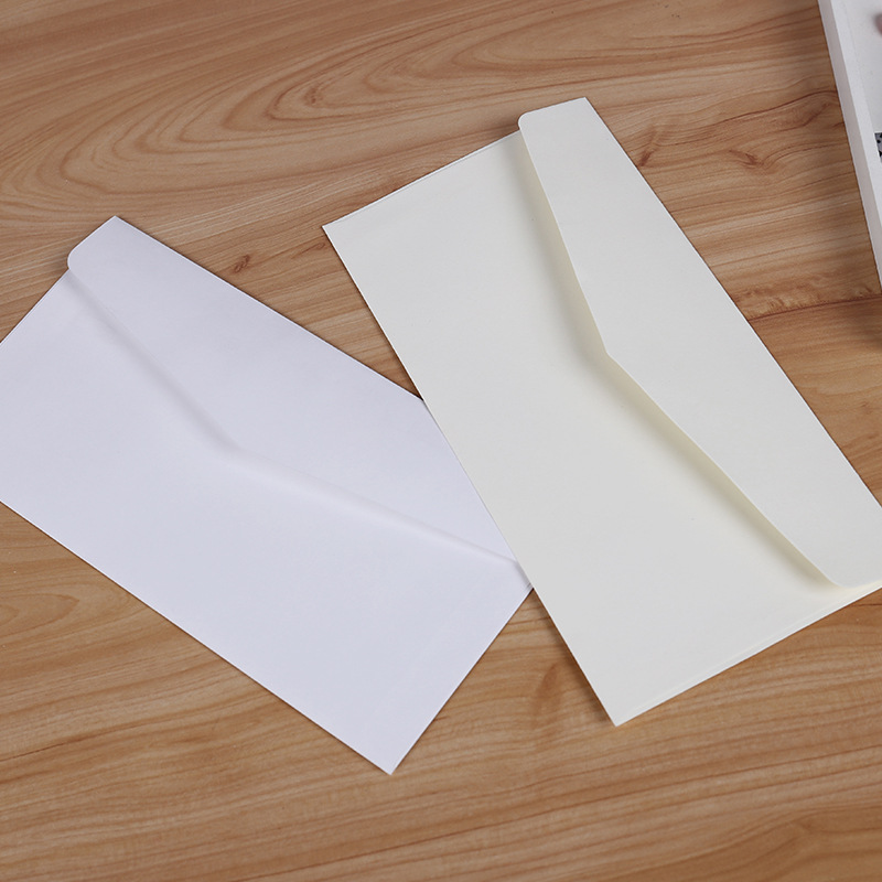 Letter Envelope Kraft - 10 ชิ้นคลาสสิกกระดาษซองสีขาวสีดําคราฟท์กระดาษเปล่าหน้าต่างซองเชิญงานแต่งงานซองจดหมายซองจดหมายของขวัญ