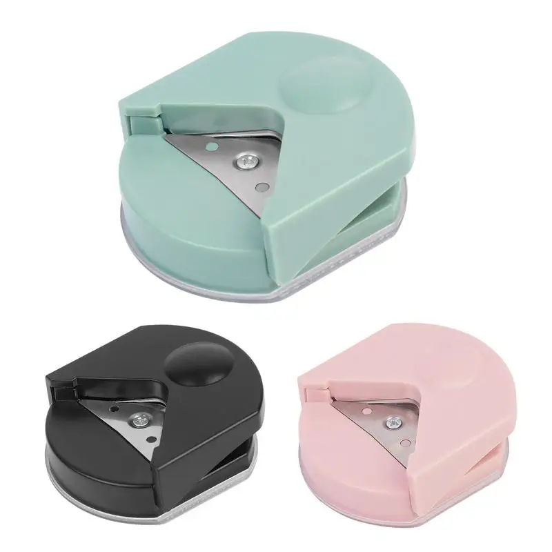 Paper Punch 3 Hole - เครื่องเจาะมุมกระดาษแบบโค้งมน 1/2/3/4 ชิ้น รุ่น R4 สำหรับเจาะมุมการ์ด