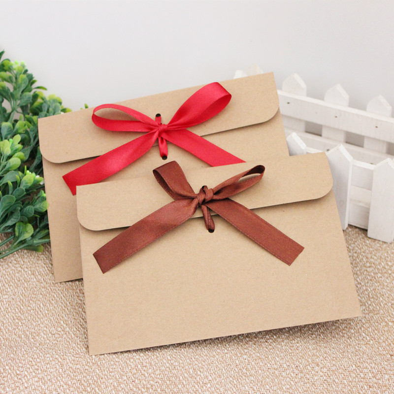 10 ชิ้น/แพ็ค ซองกระดาษคราฟท์สไ - Letter Envelope Kraft บทวิจารณ์และราคา