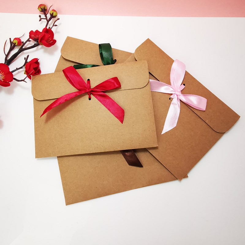 10 ชิ้น/แพ็ค ซองกระดาษคราฟท์สไ - Letter Envelope Kraft บทวิจารณ์และราคา