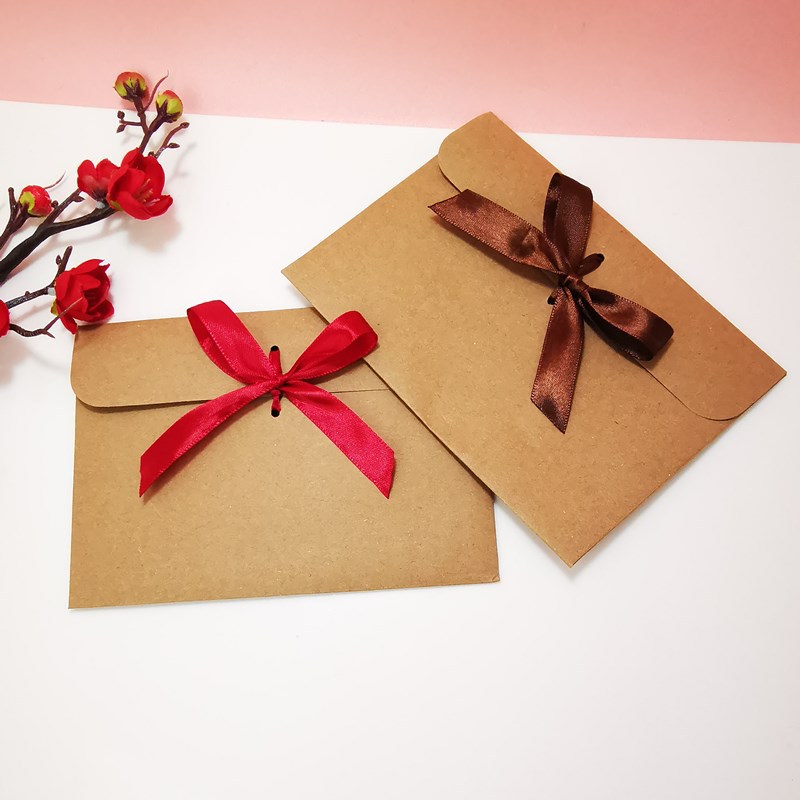 10 ชิ้น/แพ็ค ซองกระดาษคราฟท์สไ - Letter Envelope Kraft บทวิจารณ์และราคา