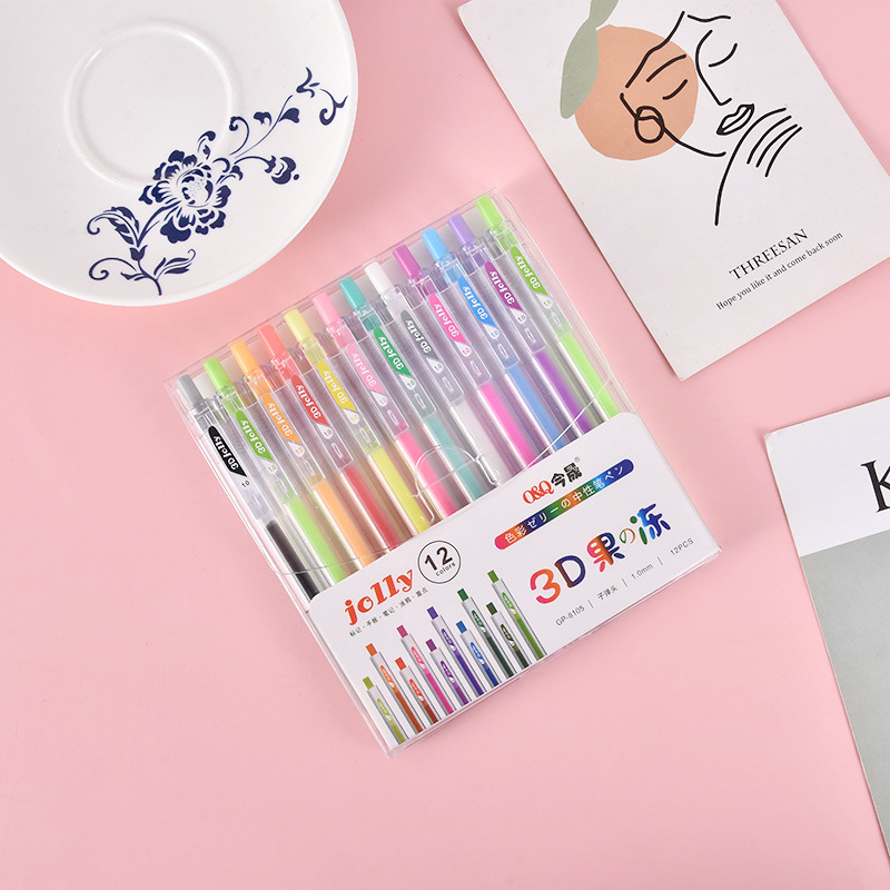 3D สามมิติ Jelly ปากกาสีปากกาห - Gel Ink Pen Set บทวิจารณ์และราคา