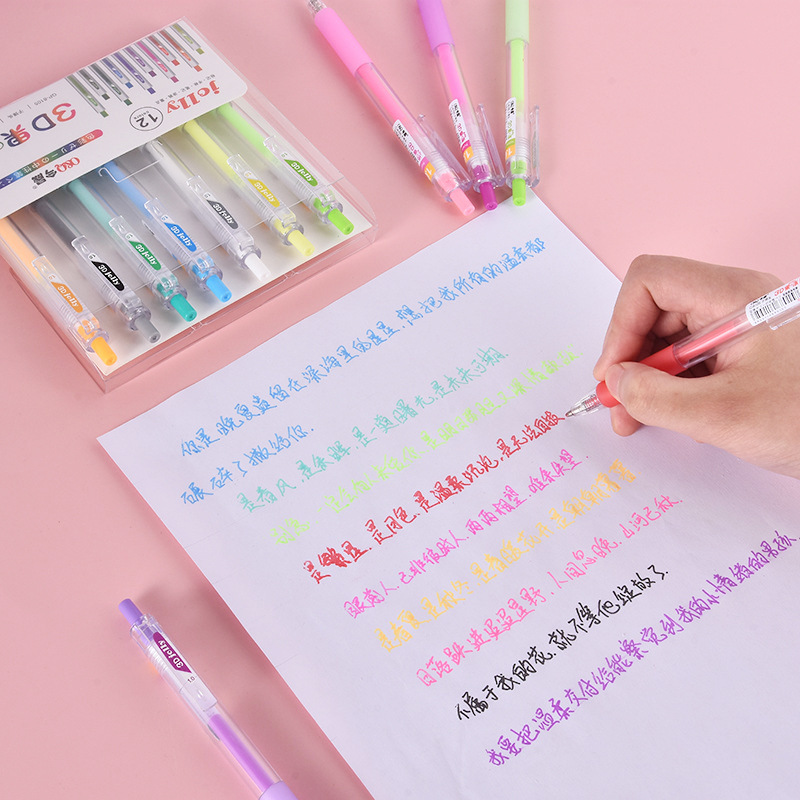 3D สามมิติ Jelly ปากกาสีปากกาห - Gel Ink Pen Set บทวิจารณ์และราคา
