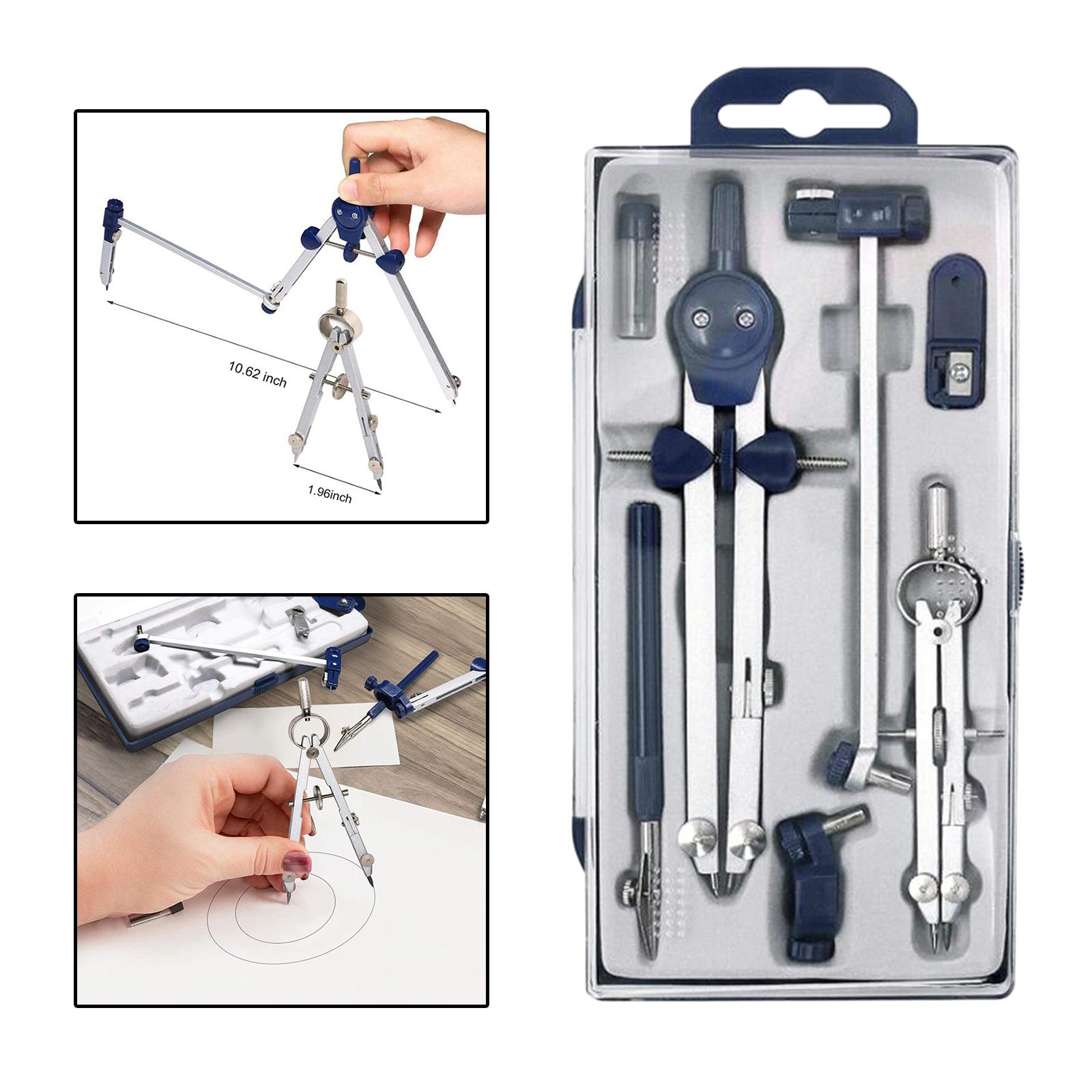 ชุดเรขาคณิต7ชิ้นเครื่องมือความ - Compass Geometry Set บทวิจารณ์และราคา