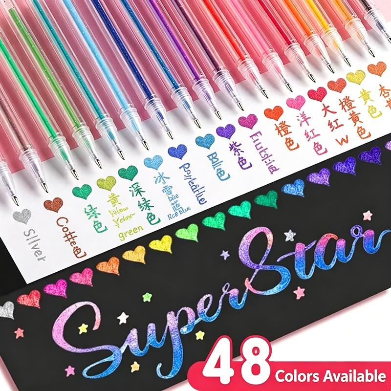 ชุดปากกาเจลกลิตเตอร์ 24/36/48  - Gel Ink Pen Set บทวิจารณ์และราคา