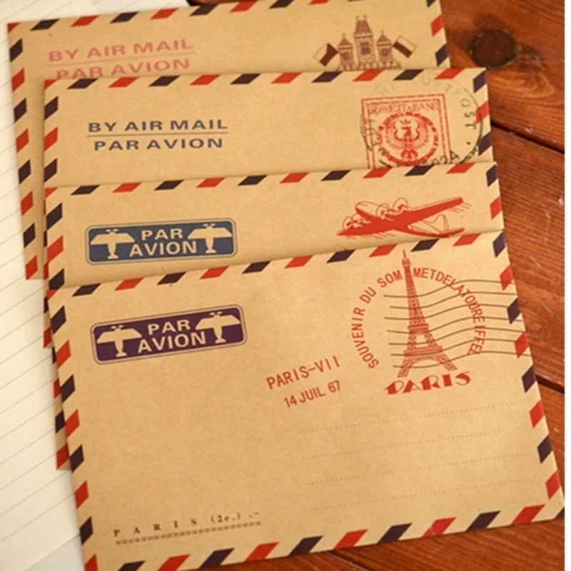 10ชิ้น9.7*7.5ซม. ย้อนยุคซองจดห - Letter Envelope Kraft บทวิจารณ์และราคา