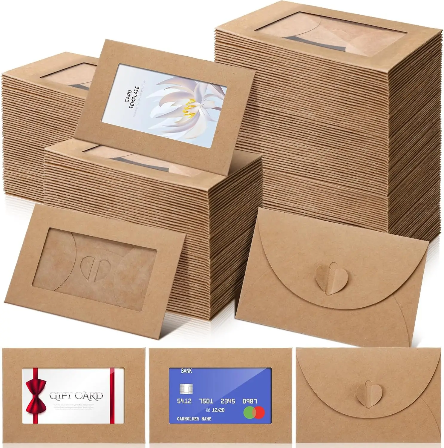 50 ชิ้น/ล็อต 10.5X7 ซม.ซองจดหม - Letter Envelope Kraft บทวิจารณ์และราคา