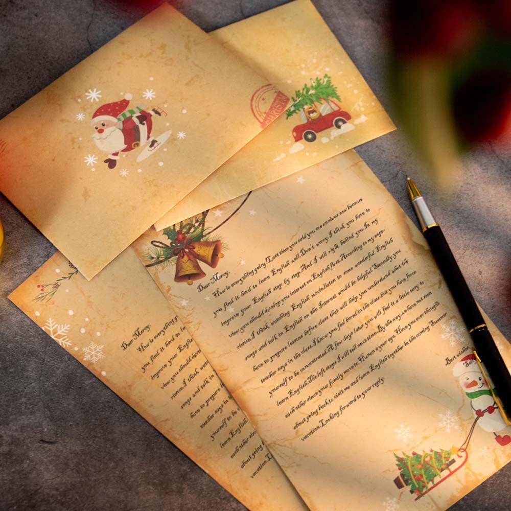 ซองจดหมายคริสต์มาส DIY สไตล์วิ - Letter Envelope Kraft บทวิจารณ์และราคา