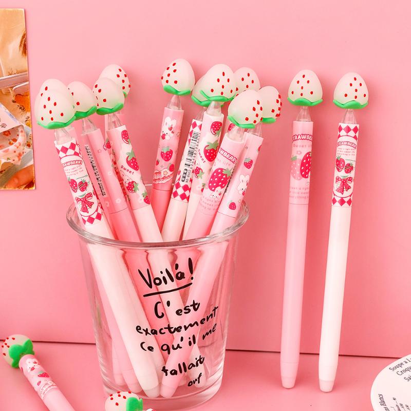 ชุดปากกาเจลลบได้ลายสตรอว์เบอร์ - Gel Ink Pen Set บทวิจารณ์และราคา