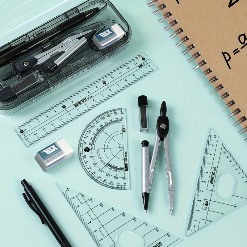 ชุดเรขาคณิตทางคณิตศาสตร์ 8-in- - Compass Geometry Set บทวิจารณ์และราคา