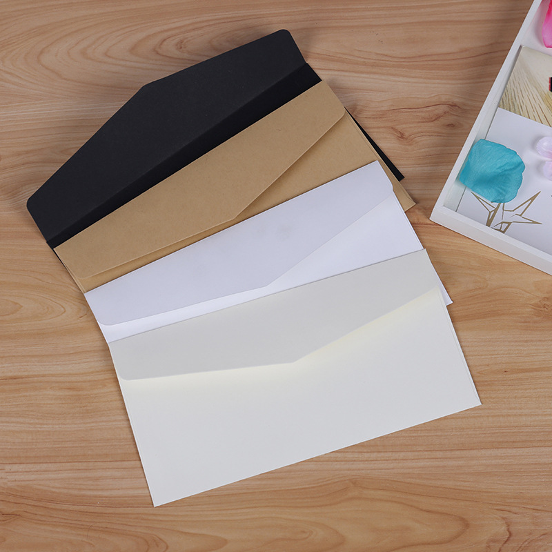 10 ชิ้นคลาสสิกกระดาษซองสีขาวสี - Letter Envelope Kraft บทวิจารณ์และราคา