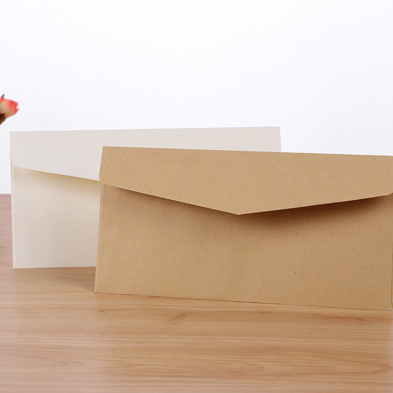 10 ชิ้นคลาสสิกกระดาษซองสีขาวสี - Letter Envelope Kraft บทวิจารณ์และราคา