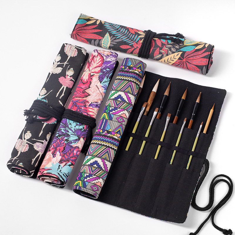 20 หลุมม้วนดินสอโรงเรียนเขียนแ - Pen Pouch Roll บทวิจารณ์และราคา