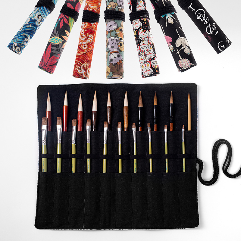 20 หลุมม้วนดินสอโรงเรียนเขียนแ - Pen Pouch Roll บทวิจารณ์และราคา