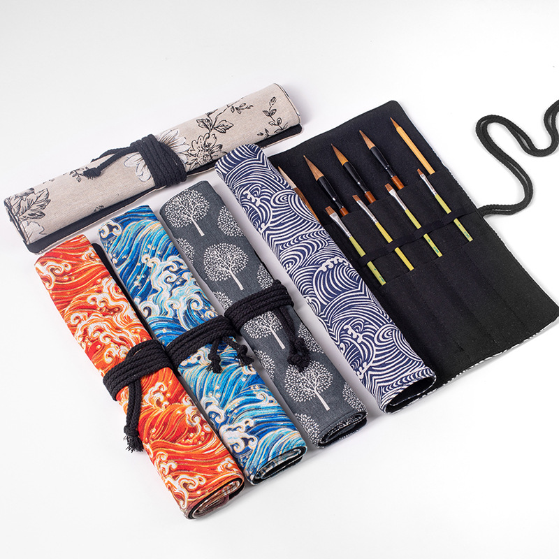 20 หลุมม้วนดินสอโรงเรียนเขียนแ - Pen Pouch Roll บทวิจารณ์และราคา