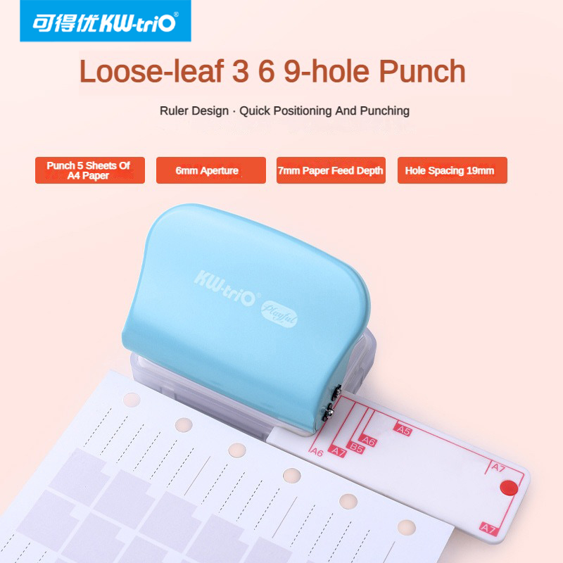 KW-Trio A6 B5 A5 3รู6รู9รูมือถ - Paper Punch 3 Hole บทวิจารณ์และราคา