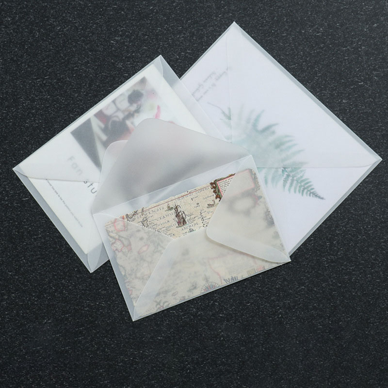50 ชิ้น ซองจดหมายเปล่าโปร่งแสง - Letter Envelope Kraft บทวิจารณ์และราคา