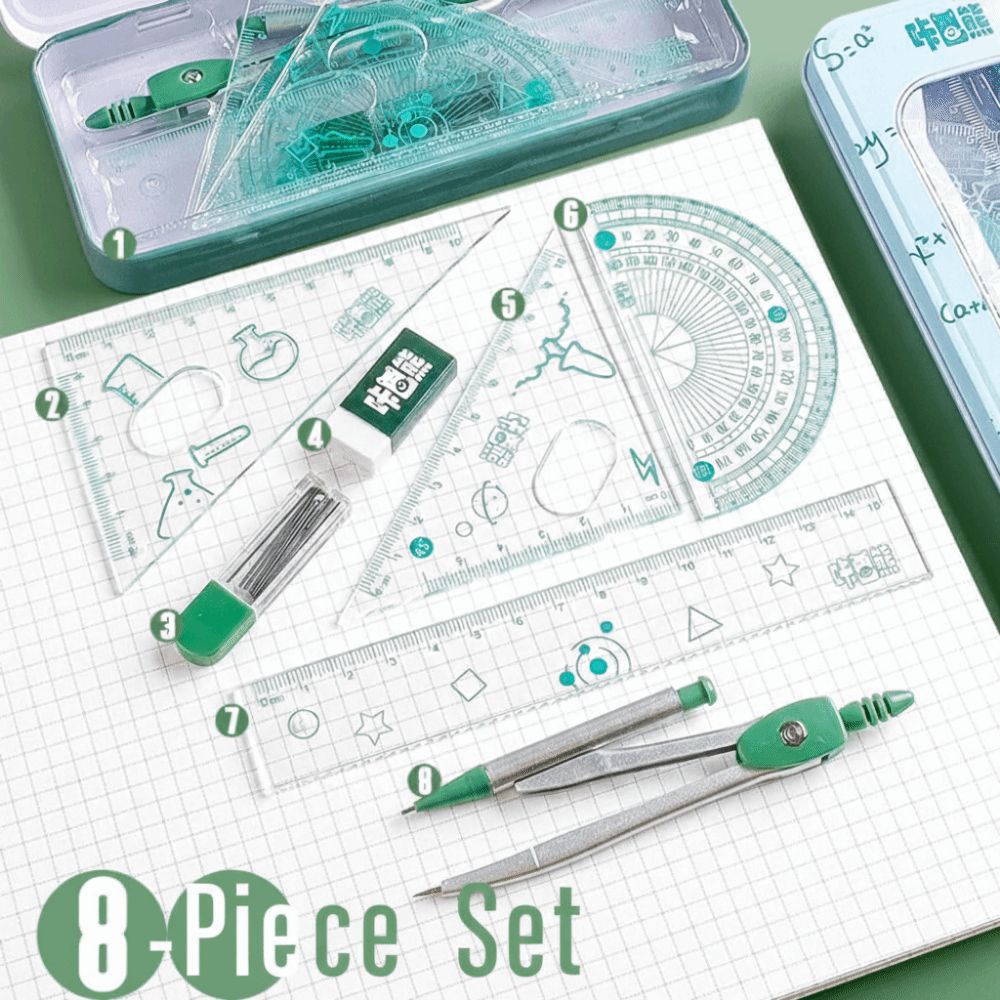 ชุดเครื่องเขียนคณิตศาสตร์อเนกป - Compass Geometry Set บทวิจารณ์และราคา
