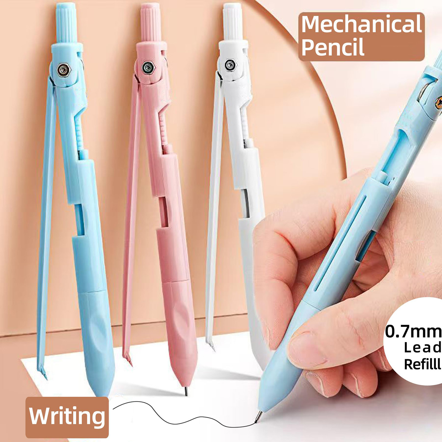 ชุดเข็มทิศเรขาคณิตพร้อมดินสอกด - Compass Geometry Set บทวิจารณ์และราคา