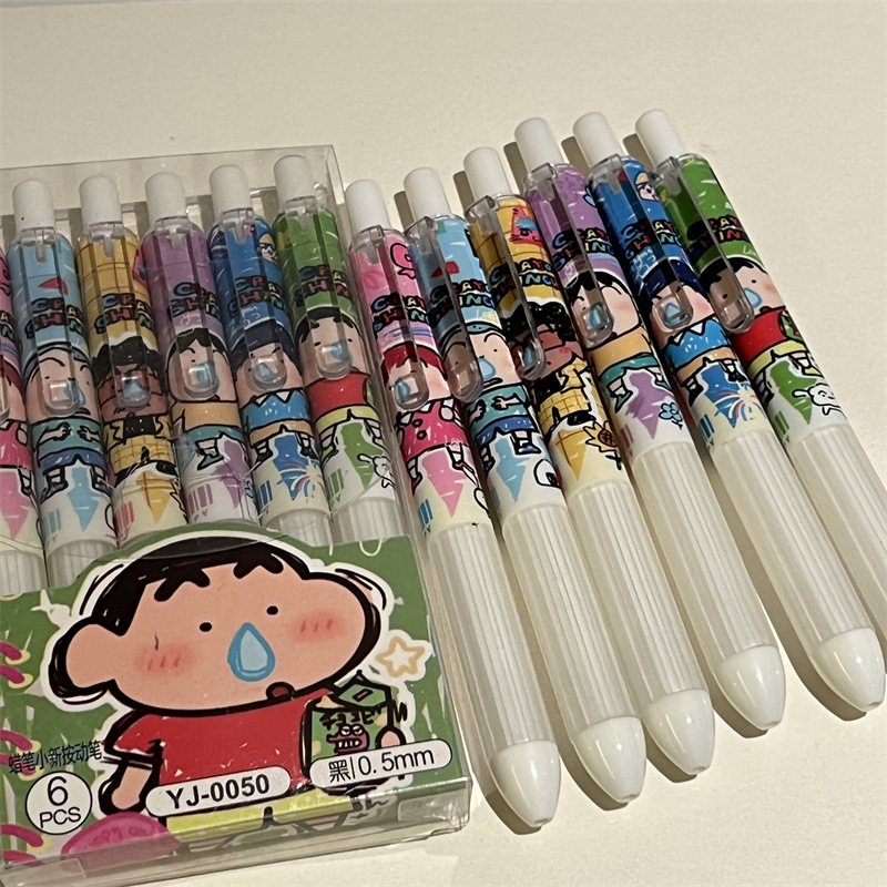 ชุดปากกาเจลแบบกดลายการ์ตูนชินจ - Gel Ink Pen Set บทวิจารณ์และราคา