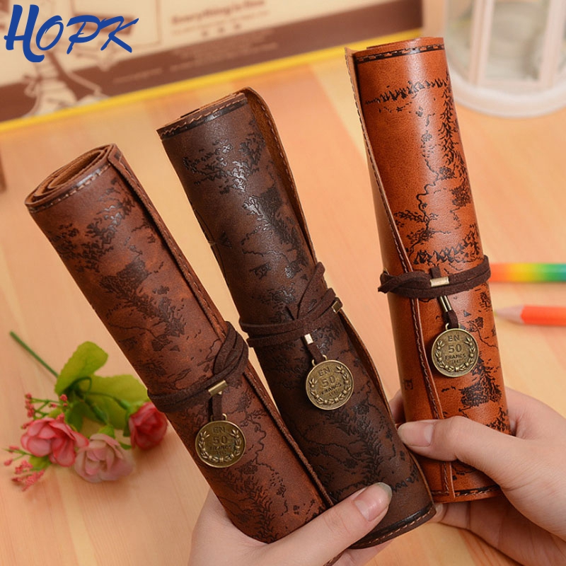 Vintage Retro Treasure แผนที่ด - Pen Pouch Roll บทวิจารณ์และราคา