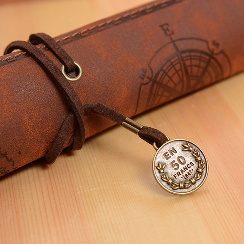 Vintage Retro Treasure แผนที่ด - Pen Pouch Roll บทวิจารณ์และราคา