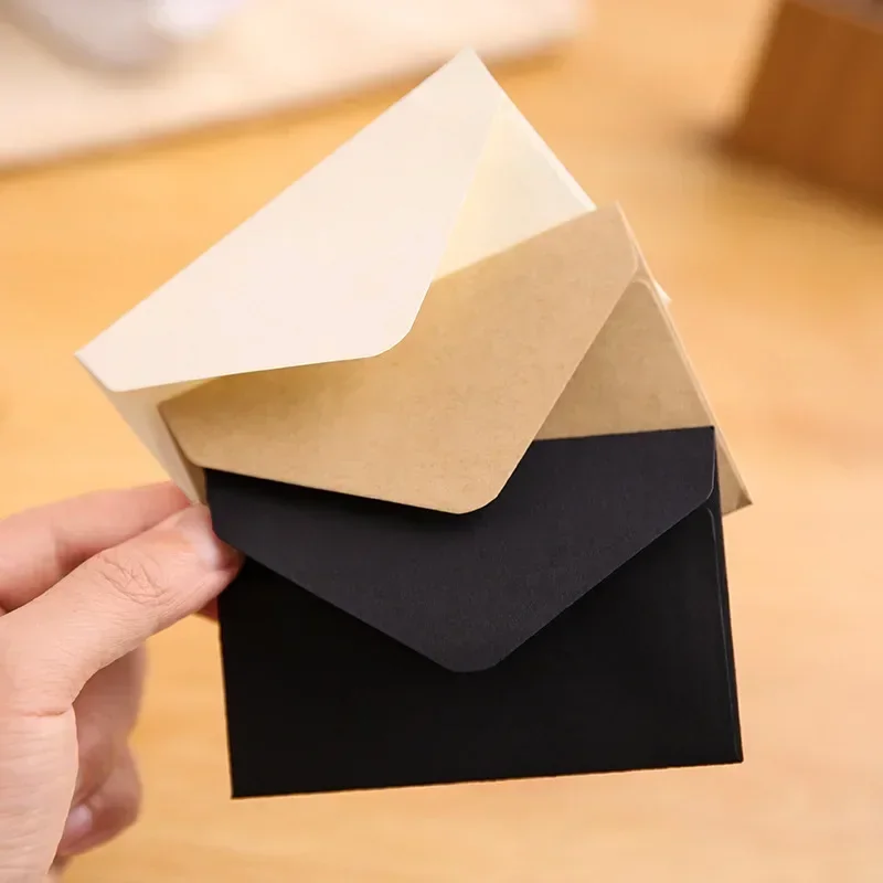 20/40/80PCS คลาสสิกสีขาวสีดํา  - Letter Envelope Kraft บทวิจารณ์และราคา